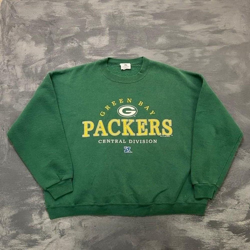 Vintage Green Bay Packers Sweatshirt Mens XXL Green 1990s NFL